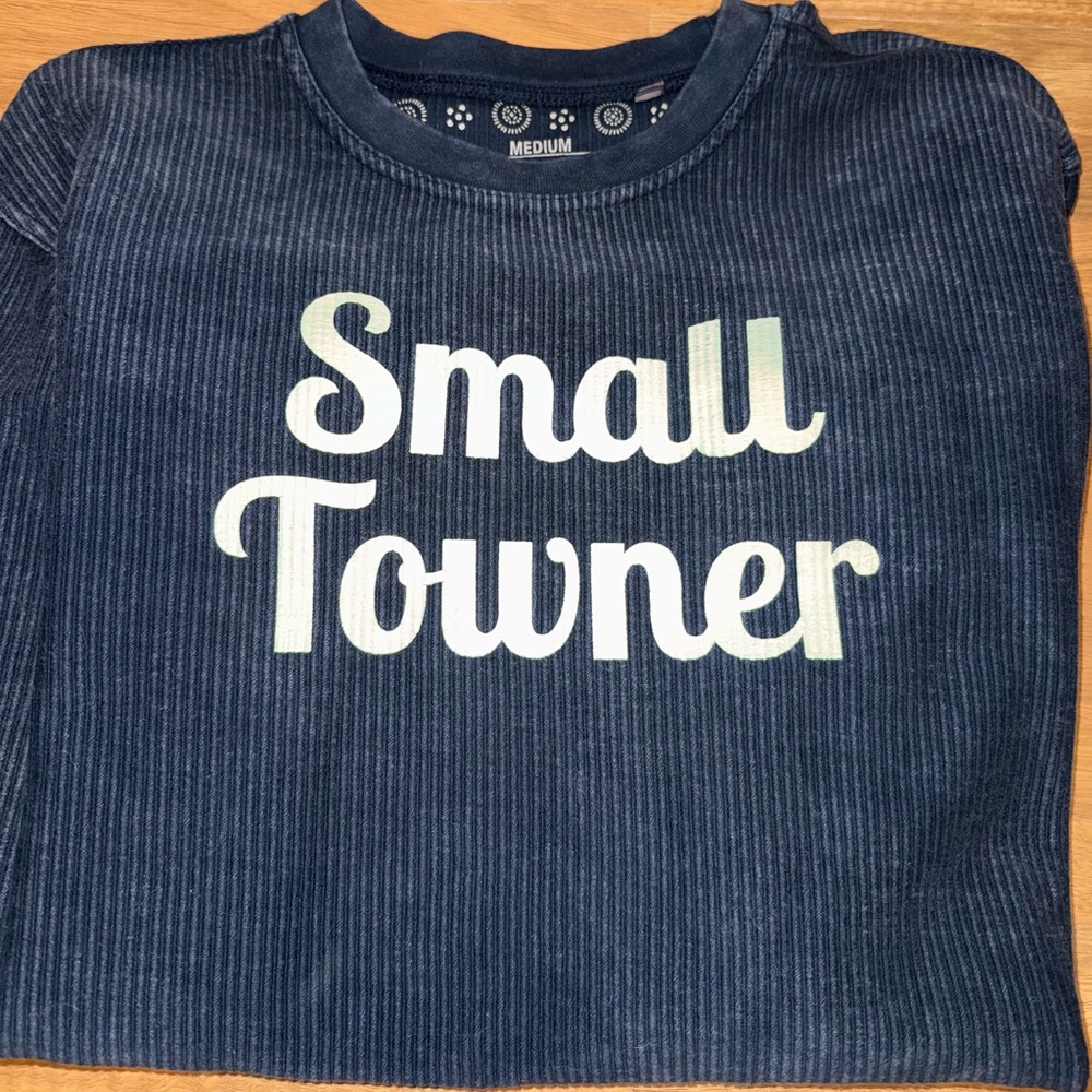 Turnrows graphic sweatshirt “small towner”